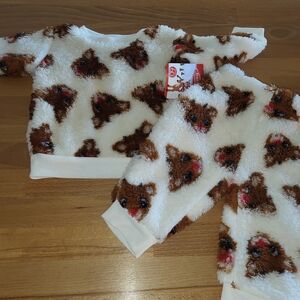 Nwt Christmas Rudolph Shirt And Pant Outfit Girls/boys Gender Neutral